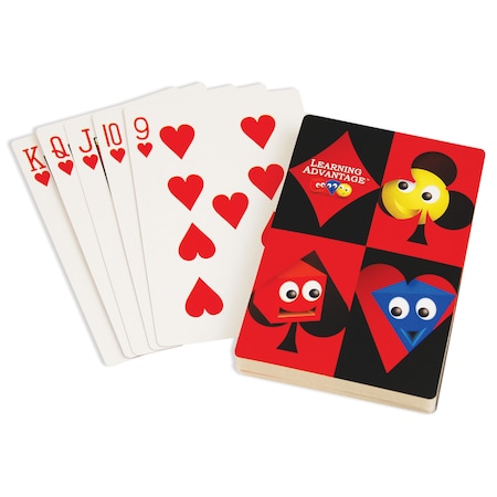 Giant Playing Cards, 4.5 X 6.75, 52 Per Pack, PK2